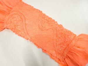 正絹　絞り　帯揚げ